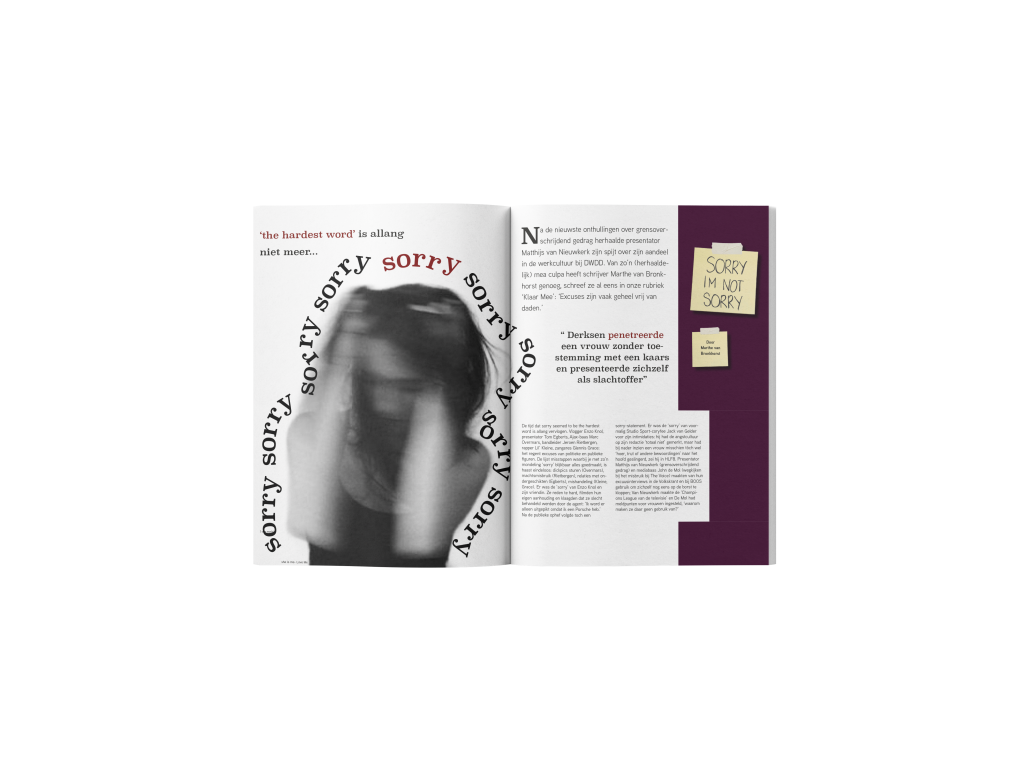 1e bladzijde magazine